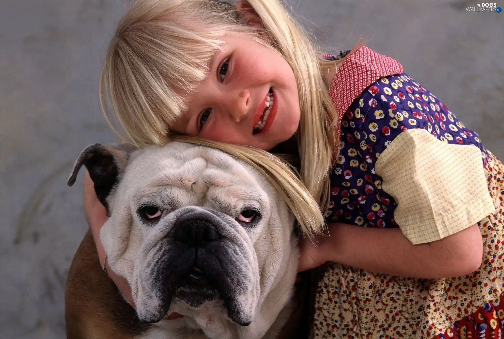 Smile, dog, girl