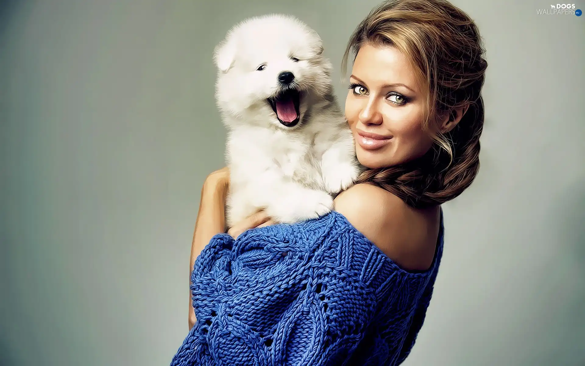 dog, Puppy, Women